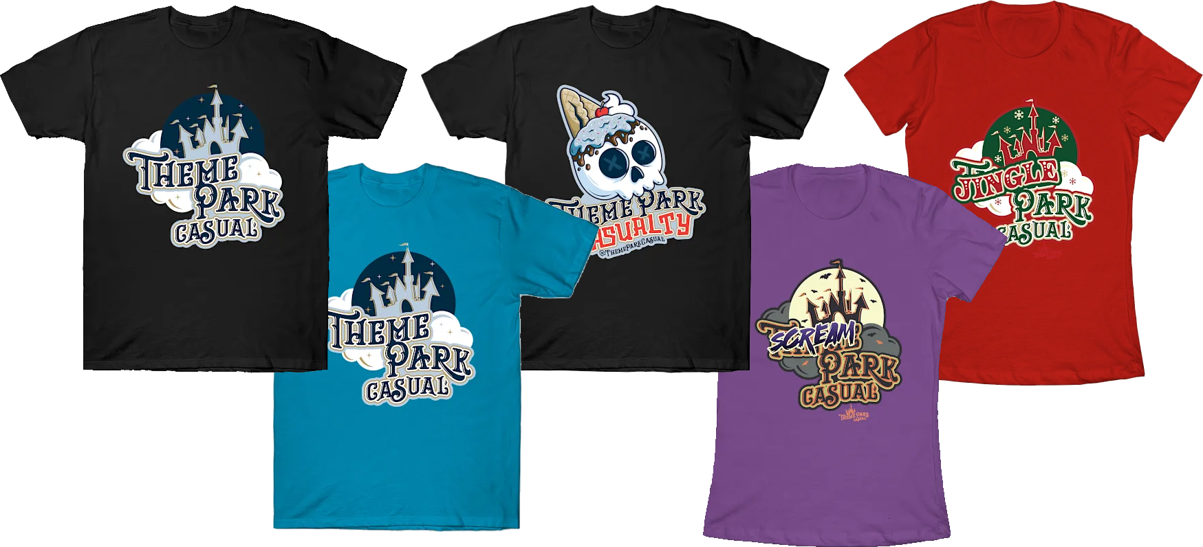 Theme Park Casual T-Shirts