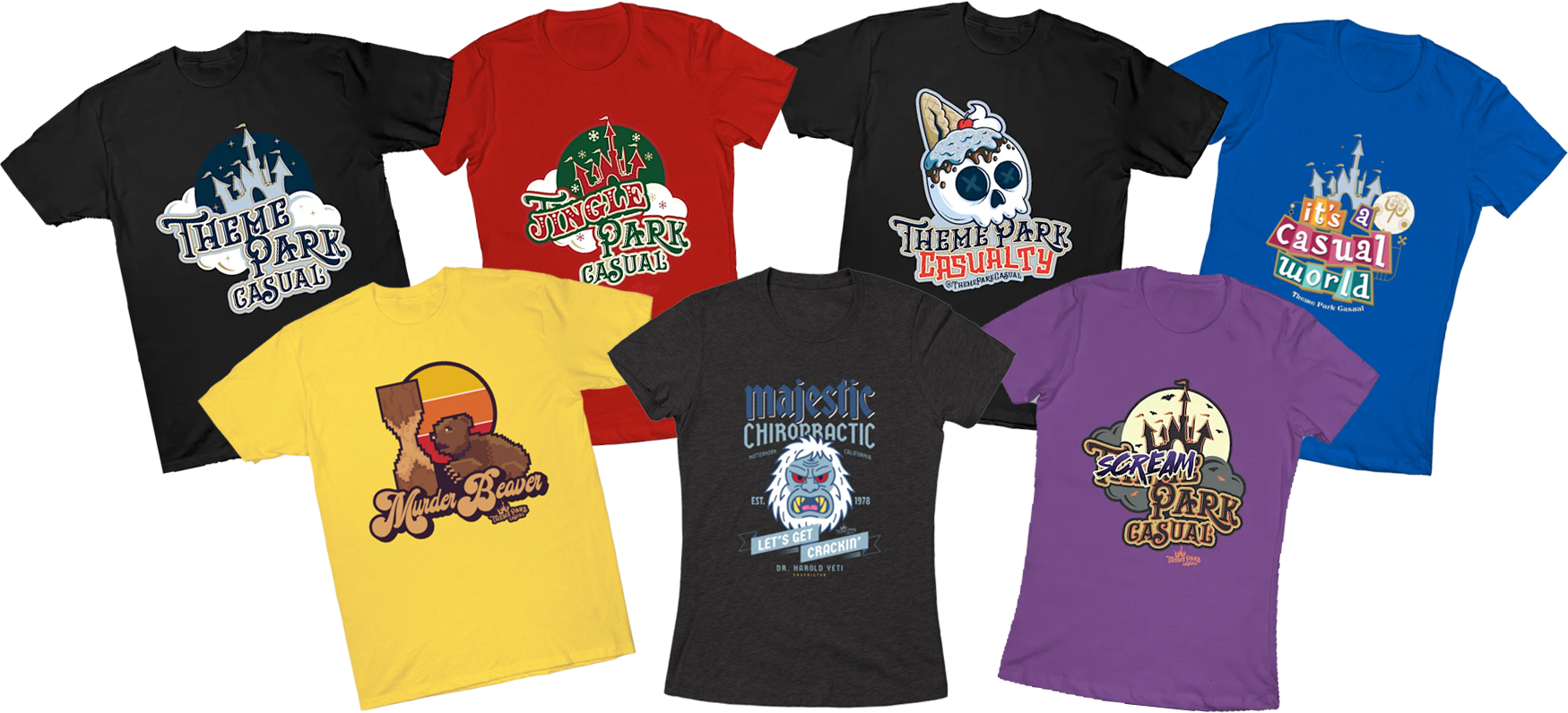 Theme Park Casual T-Shirts